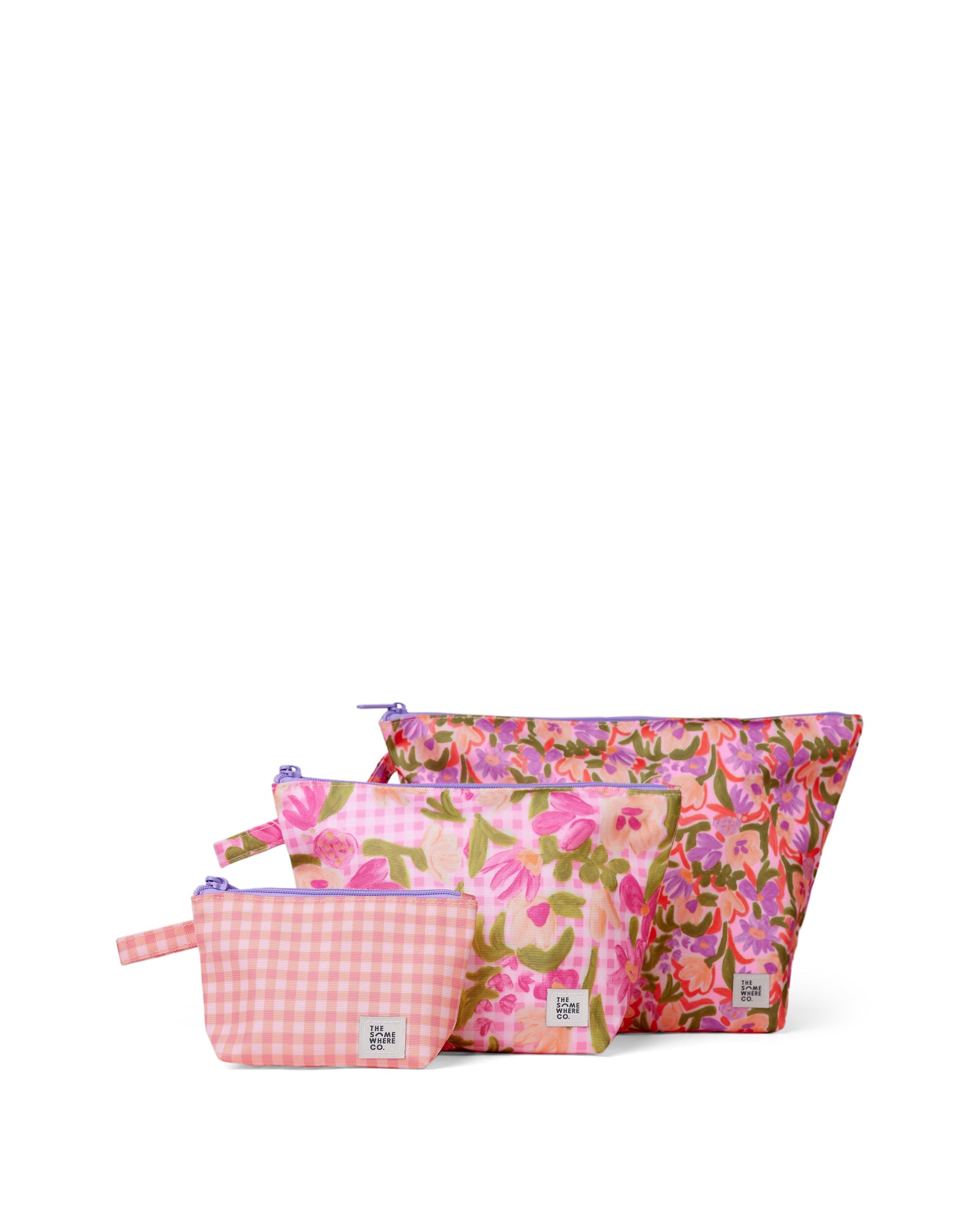 Petal Party Handy Pouch Trio