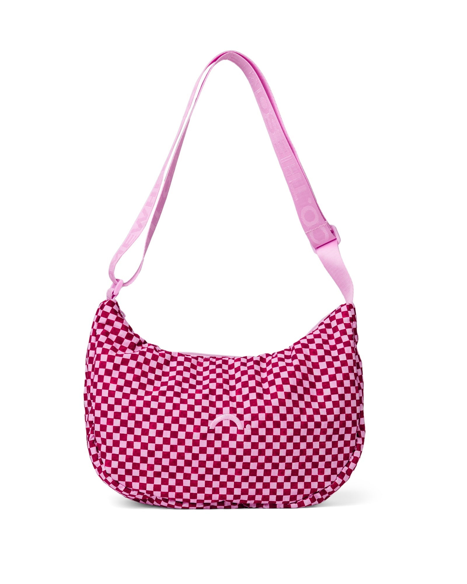 Crimson Haze Medium Crescent Bag