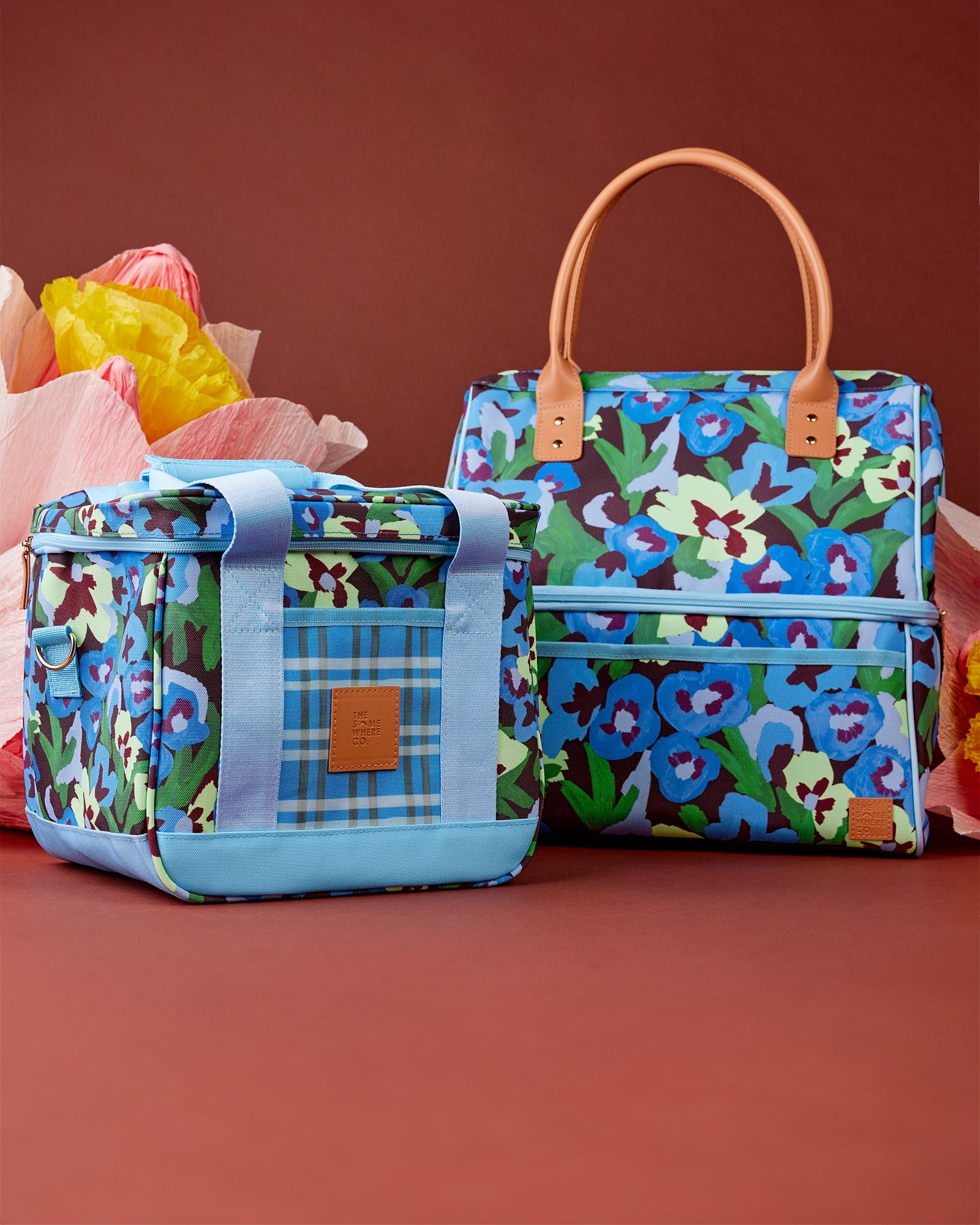 Pansy Patch Midi Cooler Bag