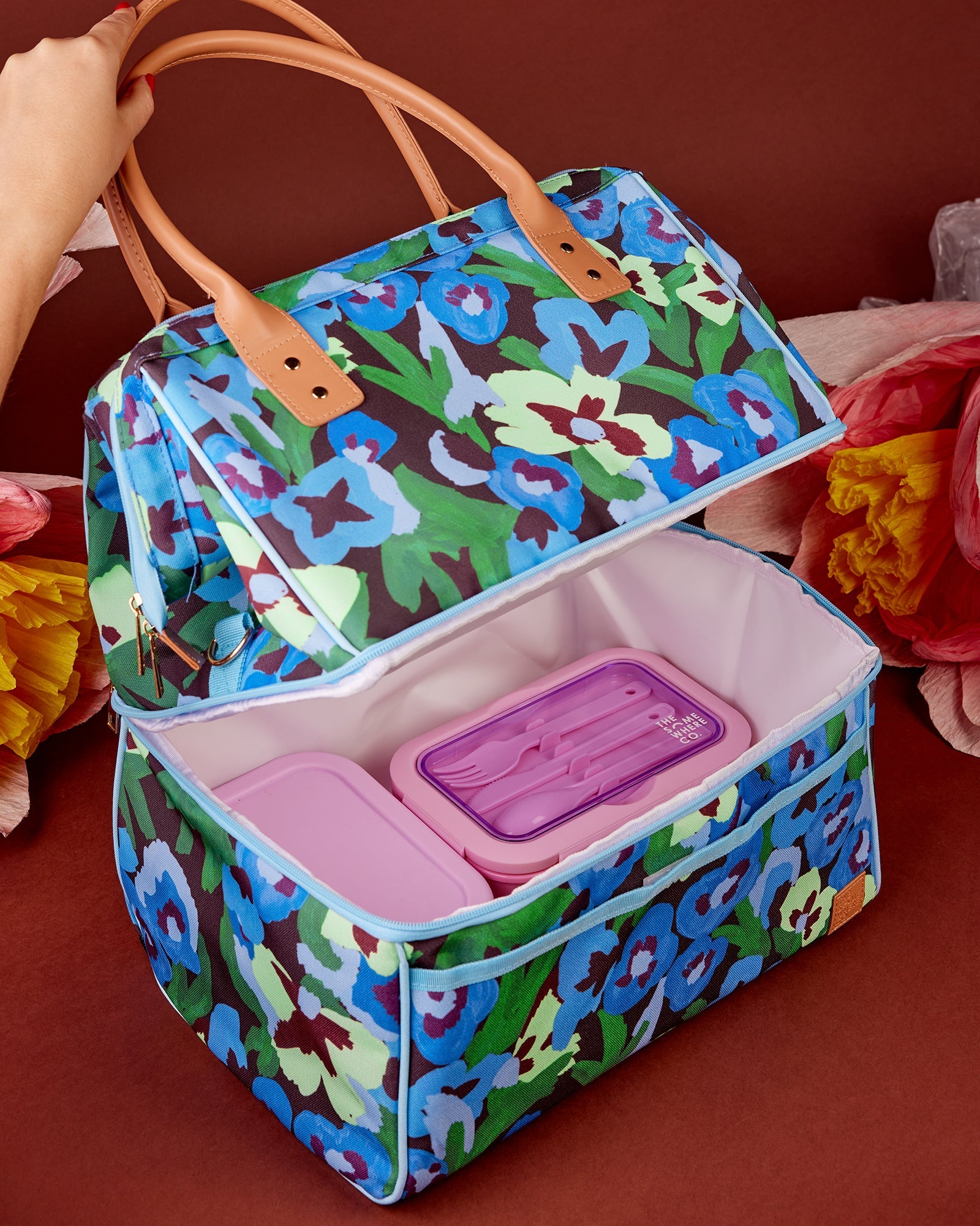 Pansy Patch Cooler Bag