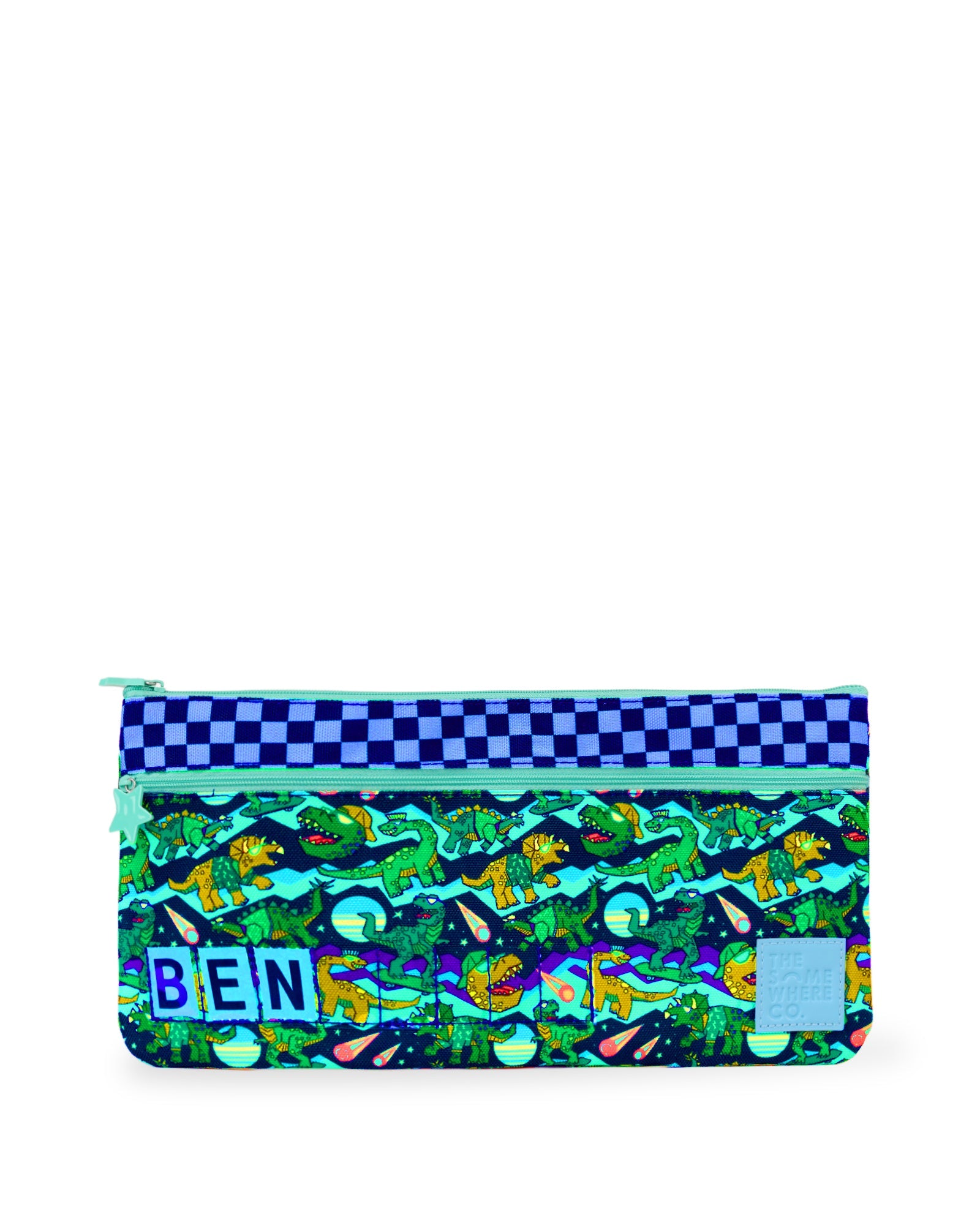Dino Rave Mini ID Pencil Case