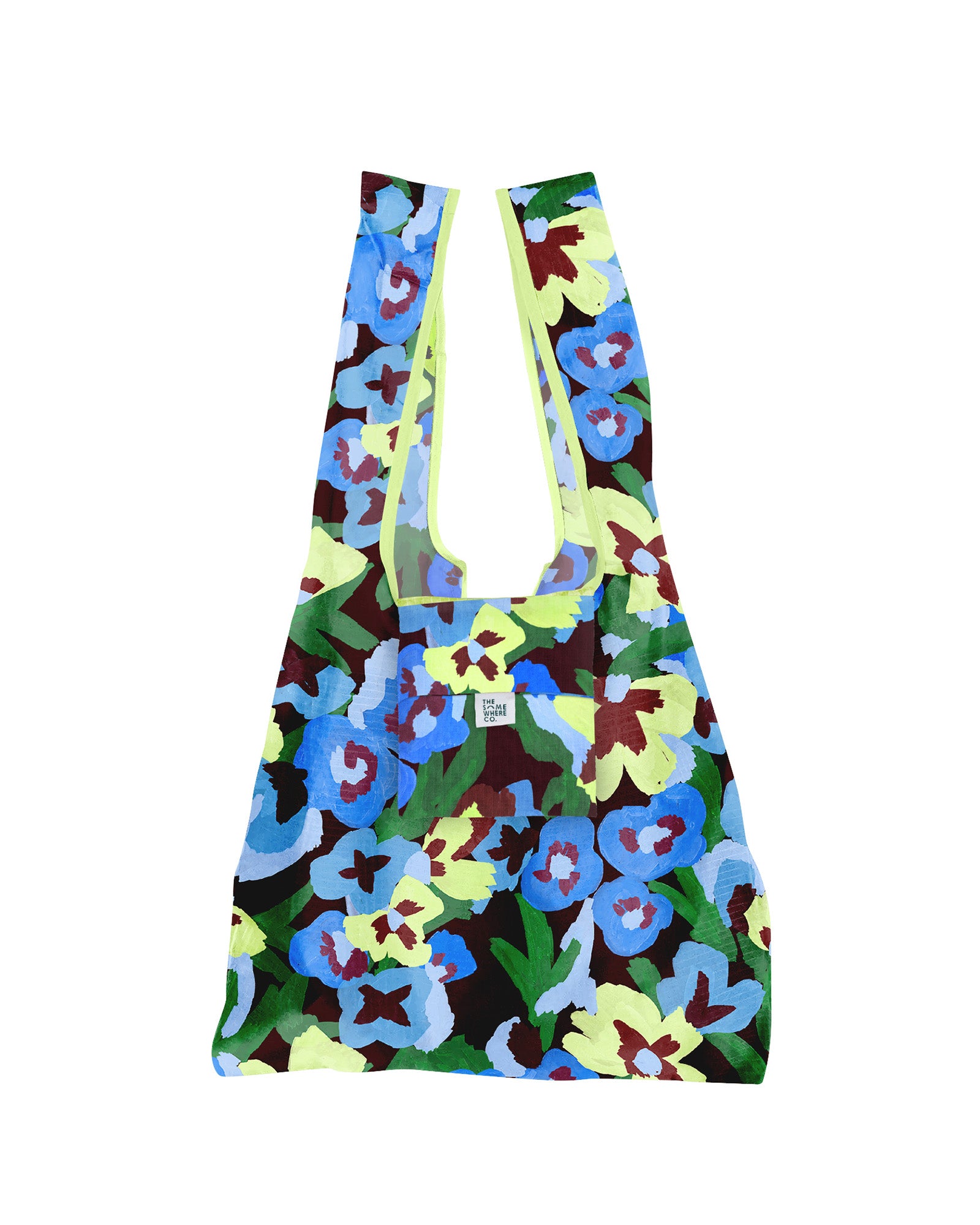 Pansy Patch Reusable Shopping Bag