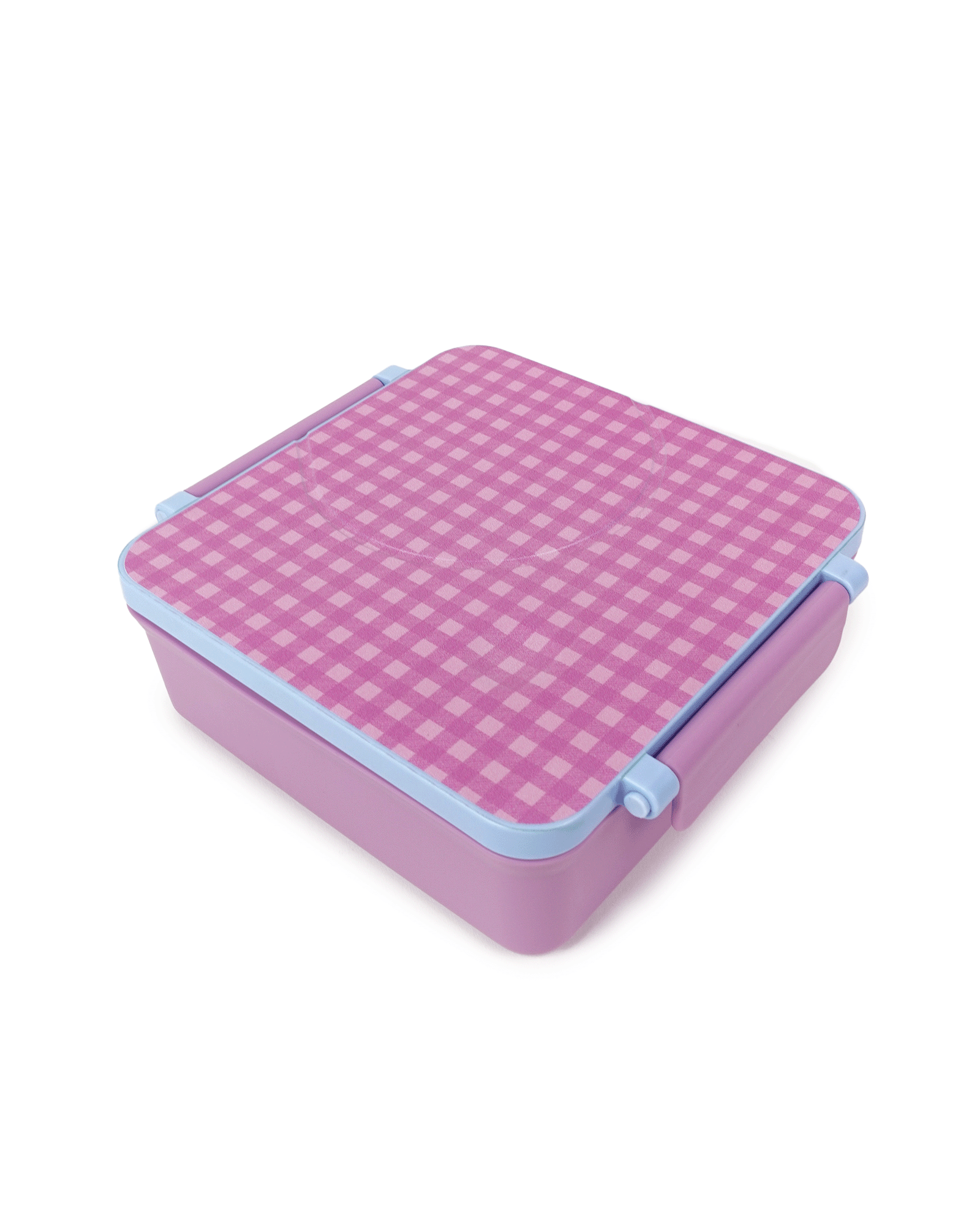 Lilac Gingham Mini Bento Lunch Box