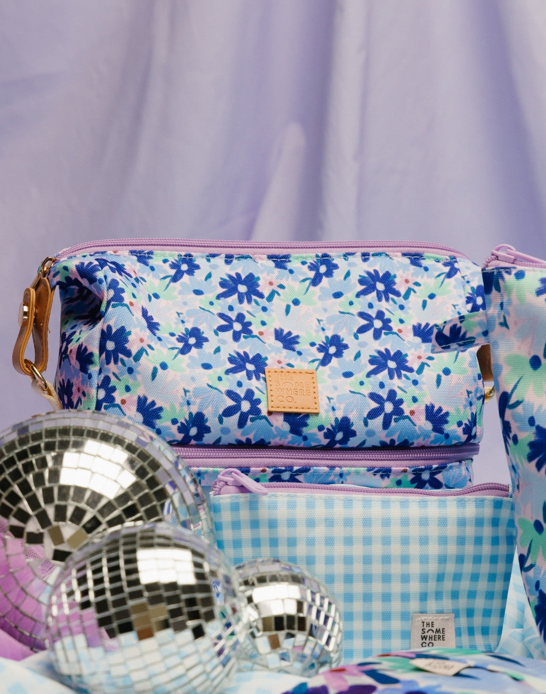 Blue Meadow Cosmetic Bag