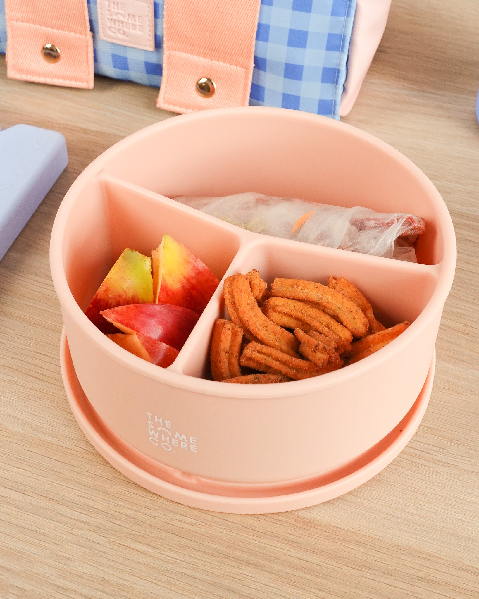 Blush Round Silicone Bento Lunch Box