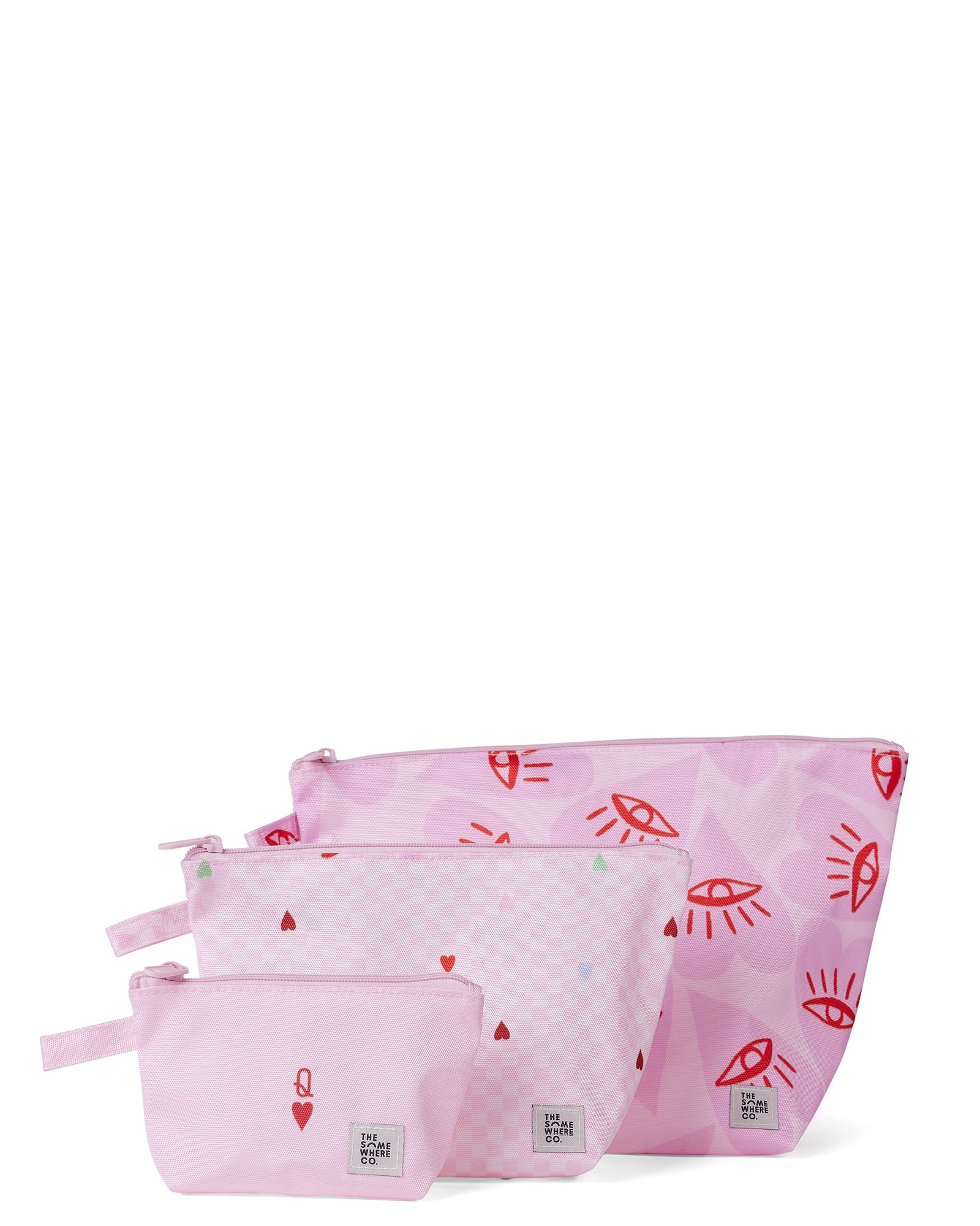 Queen of Hearts Handy Pouch Trio