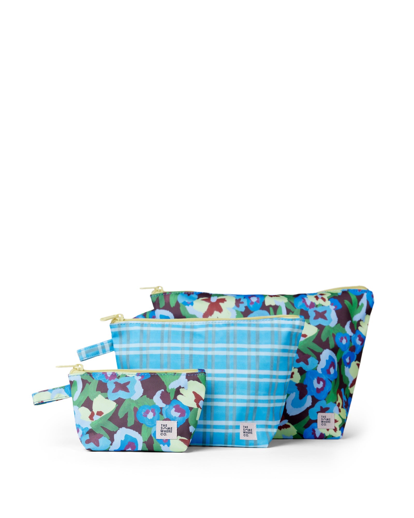 Pansy Patch Handy Pouch Trio