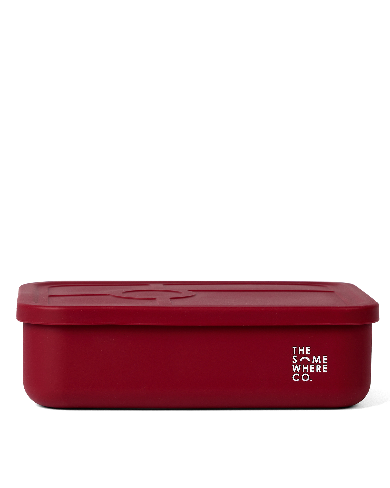 Burgundy Large Silicone Bento Lunch Box