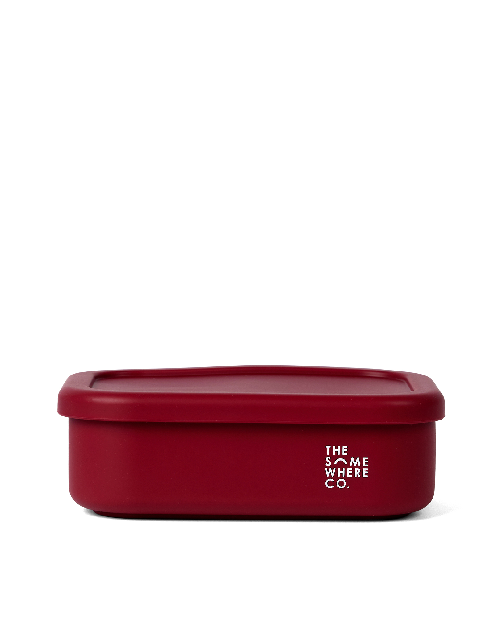 Burgundy Silicone Bento Lunch Box